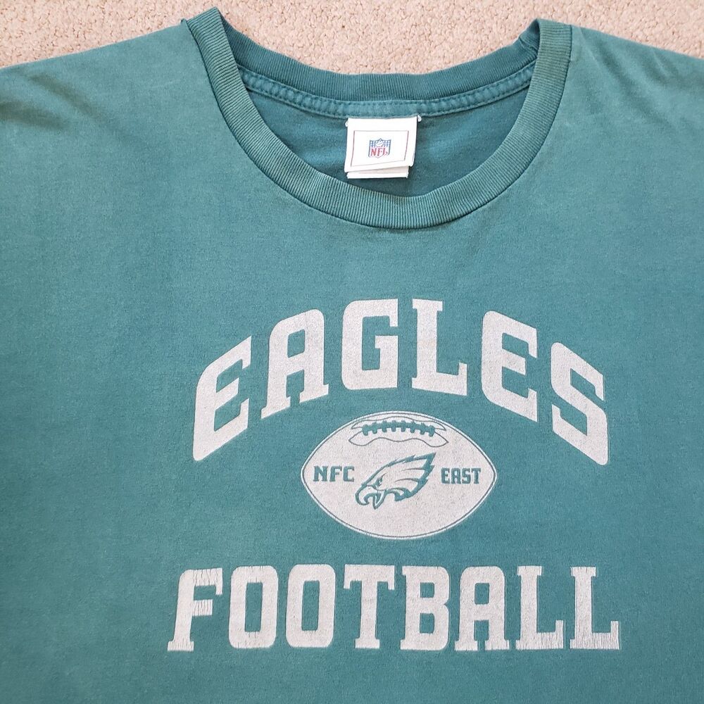 Vintage Y2K Philadelphia Eagles Football Sz 2XL-3XL Mens Faded Green Tank Top - Picture 2 of 8